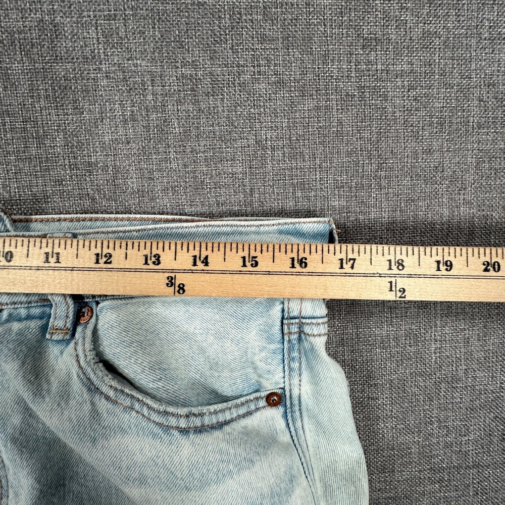 American Eagle Highest Rise Baggy Straight Jeans Womens 12 Blue 90s PLEASE READ - Picture 7 of 14